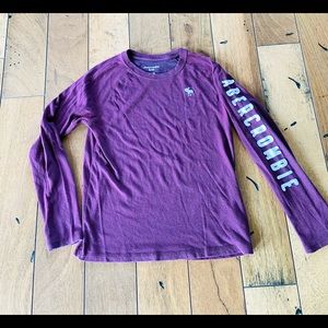 Abercrombie kids long sleeve icon tee 13/14
